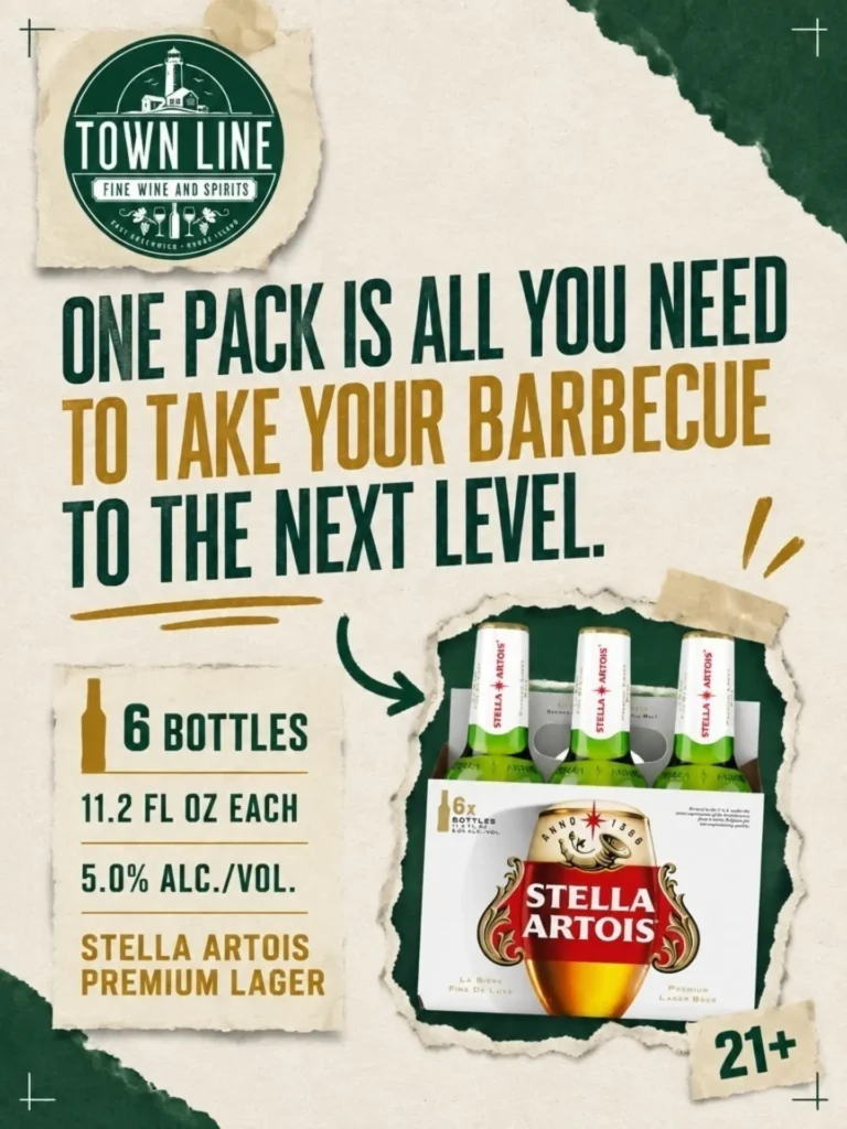 Stella Artois six-pack for the barbecue